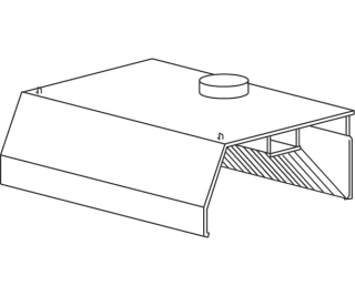 Gastro digestoř SD 80x70x40 + FILTRY